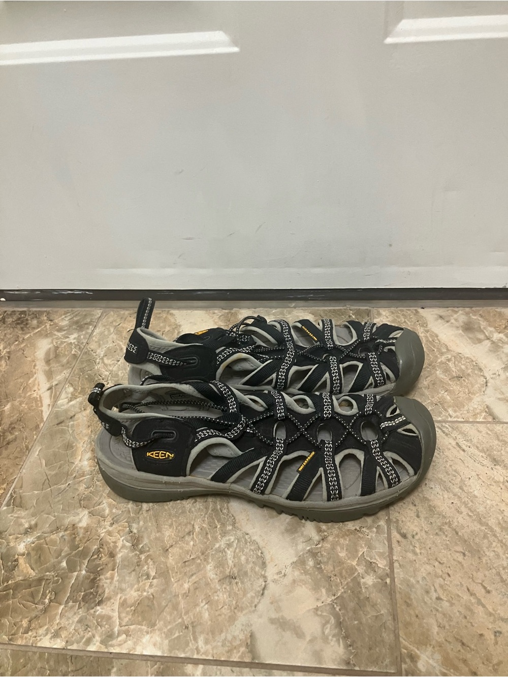 KEEN Women's Waterfront Whisper Day Sandals Hiking Outdoor Waterproof Size 9